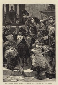 De watervoorziening van Londen, een schets op een zwoele dag in Londen